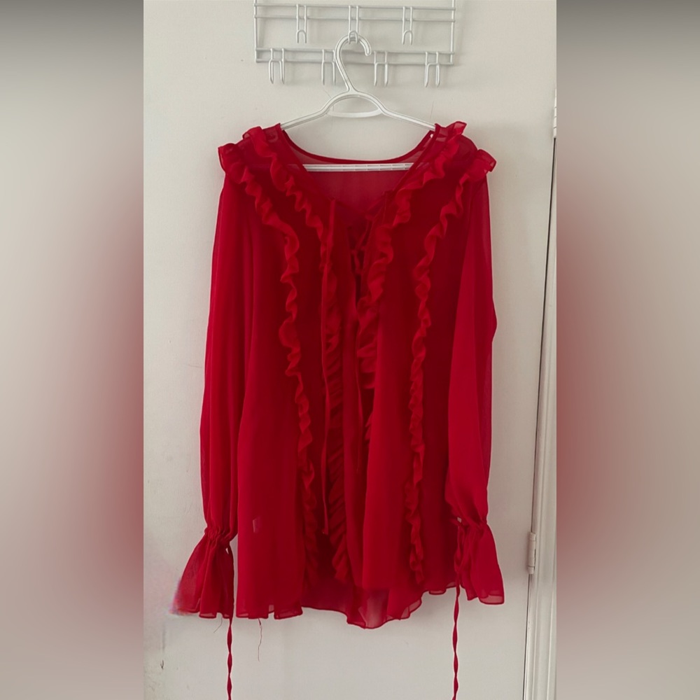 Romantic red dress